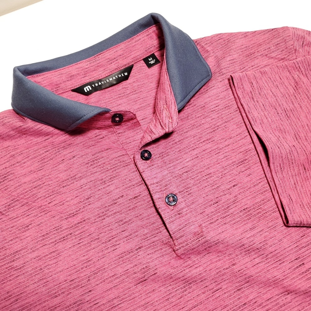 Travis Mathew Common Interest Mens Medium Golf Polo Short Sleeve